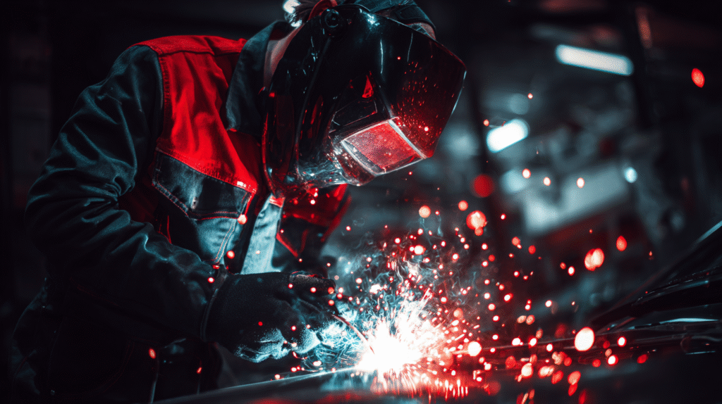 A welder in Newtownards